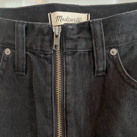 Madewell black denim skirt, size 27 - Picture 2 of 3